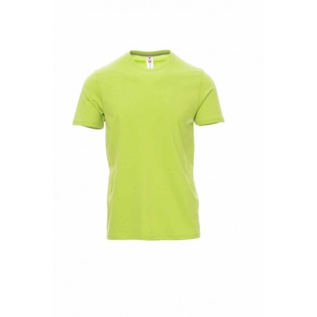 Тениска с обло деколте Payper Sunset цвят acidgreen