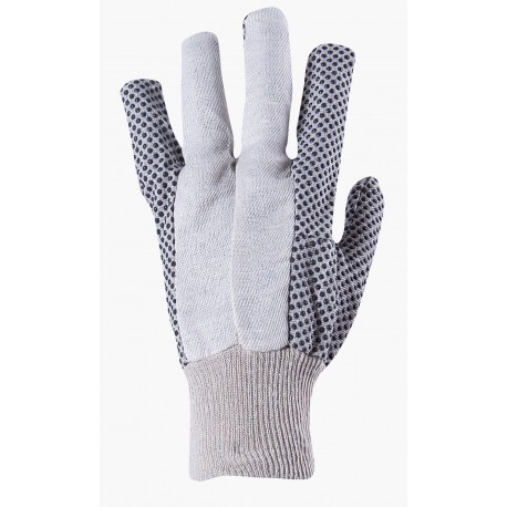 Работни ръкавици от памучно плат с PVC капки OSPREY Код: 077102