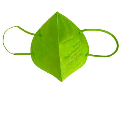 Сгъваема маска за дихателна защита N95 FFP2- зелена