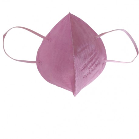 Сгъваема маска за дихателна защита N95 FFP2- розова