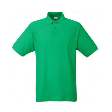 Тениска от трико с якичка/зелена/ Код: 371324102