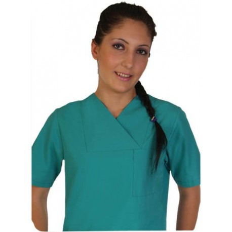 Дамски медицински комплект с къс ръкав /зелен/ Код: 010423087