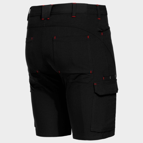 Работен къс панталон VIGOR BLACK/RED