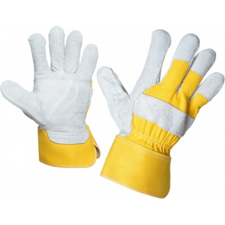 Работни ръкавици EIDER от цепена телешка кожа и плат Код: 0105012