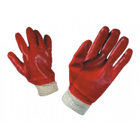 Работни ръкавици топени в PVC с ластичен маншет REDPOL Код: 0105027