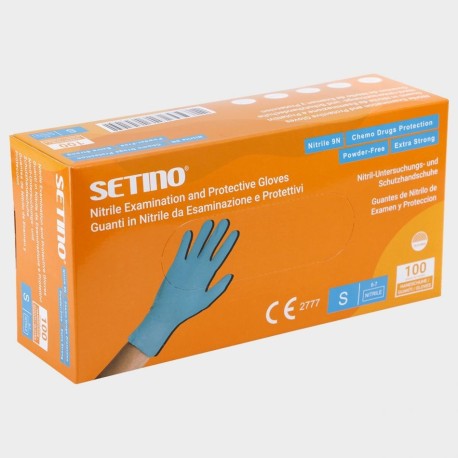 Еднократни ръкавици от нитрил SETINO NITRILE BLUE 9N